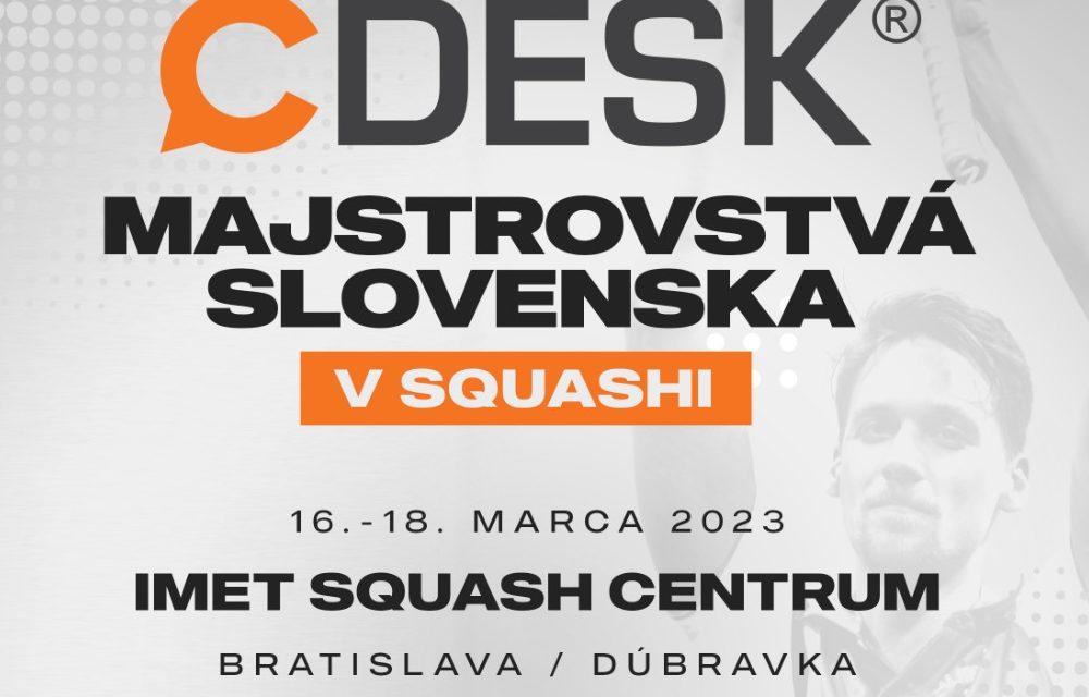 Opět jsme partnerem Mistrovství SR ve squashi